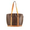 Shopping bag Louis Vuitton  Babylone in tela monogram marrone e pelle naturale - 360 thumbnail