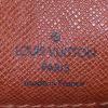Shopping bag Louis Vuitton  Babylone in tela monogram marrone e pelle naturale - Detail D3 thumbnail
