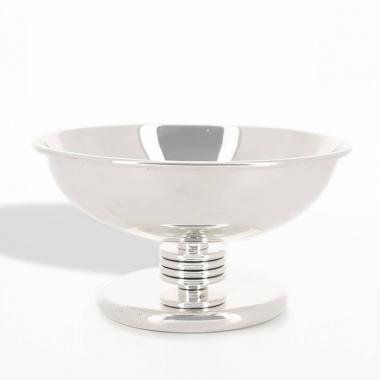 Christian Dior, belle coupe en métal argenté, signée, des années 1970