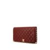 Chanel Mademoiselle bag worn on the shoulder or carried in the hand in burgundy quilted leather - 00pp thumbnail