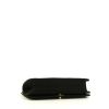 Bolso para llevar al hombro o en la mano Chanel Mademoiselle en tejido jersey negro - Detail D4 thumbnail