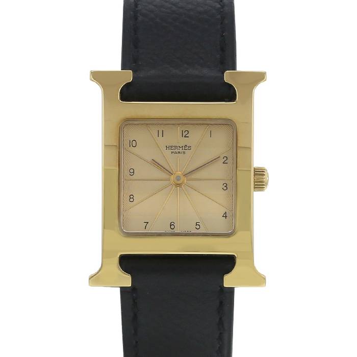 Orologio Hermes Heure H in oro placcato Ref :  HH1.201 Circa  2000