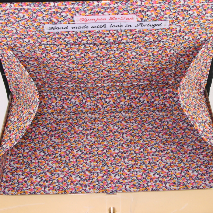 Borsettina da sera Olympia Le-Tan Basquiat Versus in tessuto ricamato nero con motivo n°34/77 - Detail D3