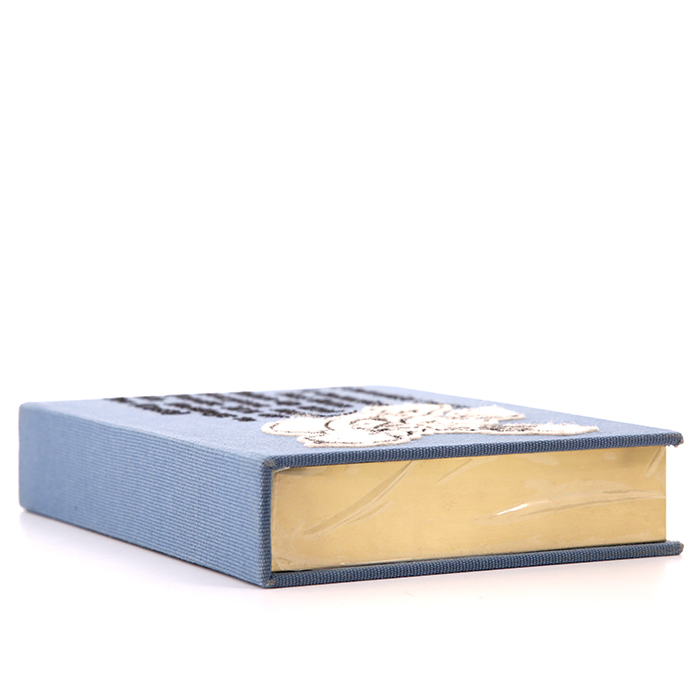 Borsettina da sera Olympia Le-Tan Community Chest in tessuto ricamato blu con motivo  n°1/16 - Detail D5