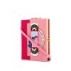 Minaudière Olympia Le-Tan Pony Cassette en tissu brodé rose Artist Proof - 00pp thumbnail