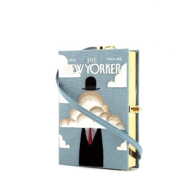 Bolso joya Olympia Le-Tan The New Yorker en tela bordada azul claro n°1/16