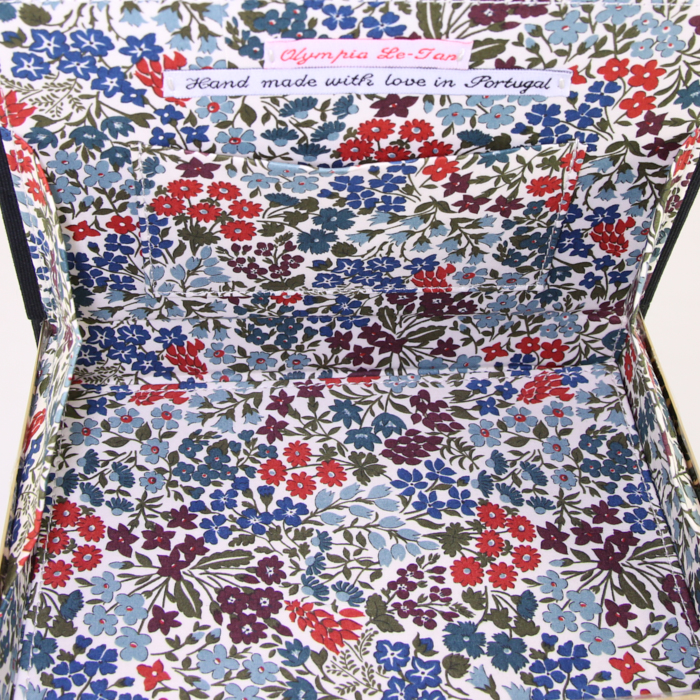 Bolso joya Olympia Le-Tan Pin Up Card en tela bordada negra n°1/77 - Detail D3