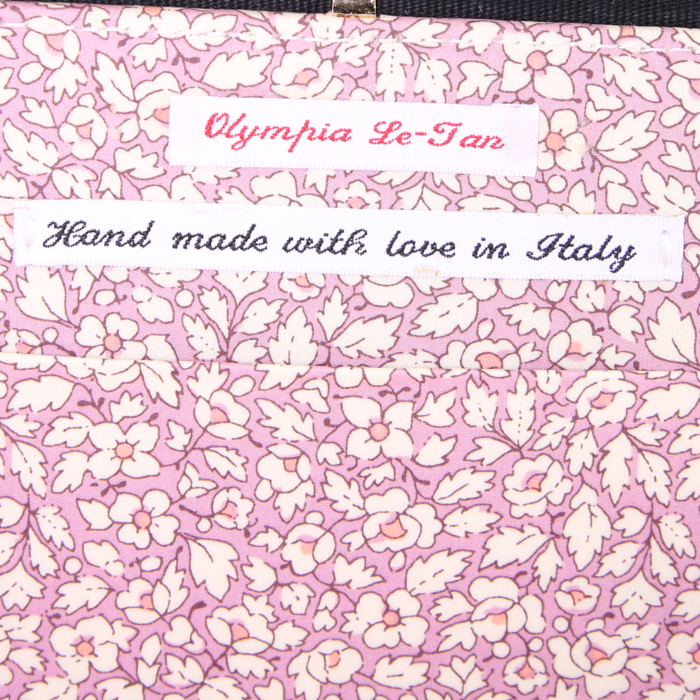 Minaudière Olympia Le-Tan Pack Man Waka! Waka! en tissu brodé noir Artist Proof - Detail D4