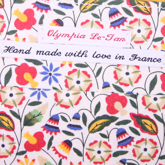 Olympia Le-Tan One hundred and one dalmatians clutch in yellow embroidered canvas Artist Proof n°1 - Detail D4