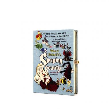 Minaudière Olympia Le-Tan Sleeping Beauty en toile bleue Artist Proof n°1