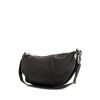 Bolso bandolera Chanel Vintage en lona negra y cuero negro - 00pp thumbnail