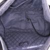 Bolso bandolera Chanel Vintage en lona negra y cuero negro - Detail D2 thumbnail