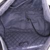 Chanel Vintage shoulder bag in black canvas and black leather - Detail D2 thumbnail