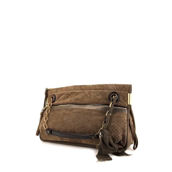 Lanvin shoulder bag in taupe leather - 00pp