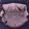 Bottega Veneta shopping bag in dark blue intrecciato leather - Detail D2 thumbnail