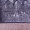 Bottega Veneta shopping bag in dark blue intrecciato leather - Detail D3 thumbnail