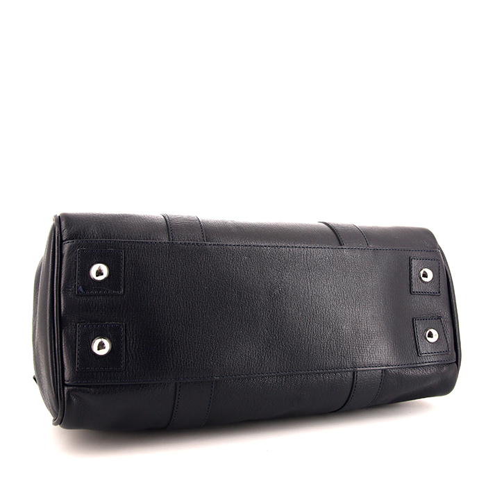 Sac à main Mulberry Bayswater en cuir bleu - Detail D4