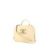 Borsa a tracolla Chanel Vanity in pelle bianco sporco - 00pp thumbnail