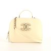 Borsa a tracolla Chanel Vanity in pelle bianco sporco - 360 thumbnail