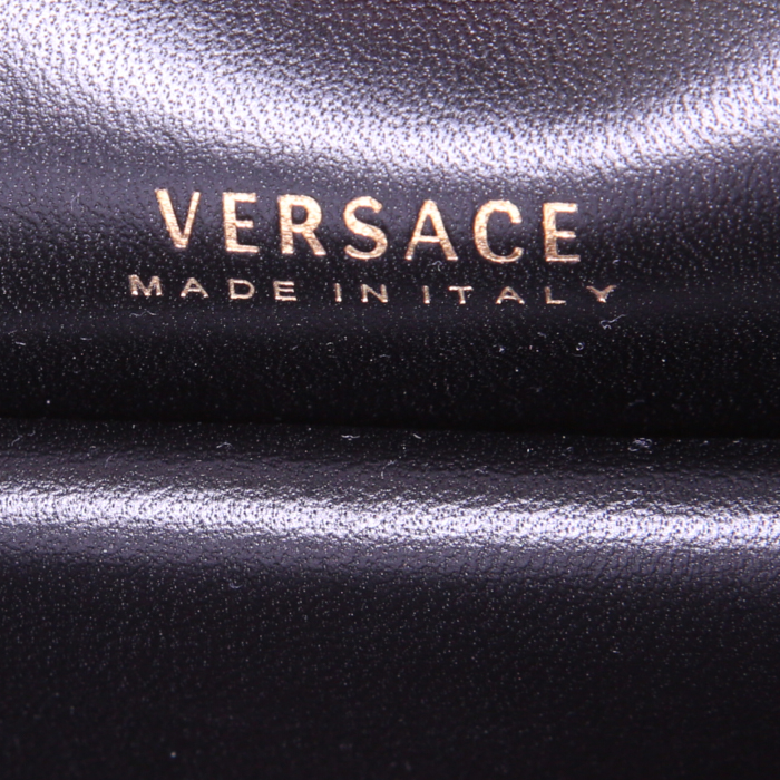 Versace Virtus shoulder bag in green python - Detail D4