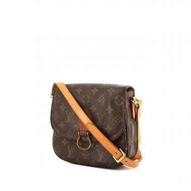 Louis Vuitton Cartouchiére messenger bag in brown monogram canvas and natural leather