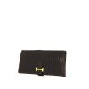 Hermès Béarn wallet in dark brown crocodile - 00pp thumbnail