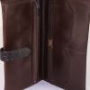 Billetera Hermès Béarn en cocodrilo marrón oscuro - Detail D2 thumbnail