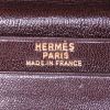 Hermès Béarn wallet in dark brown crocodile - Detail D3 thumbnail