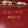 Bolso de mano Celine Vintage en cuero color burdeos - Detail D3 thumbnail