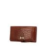 Hermès Béarn wallet in brown alligator - 00pp thumbnail