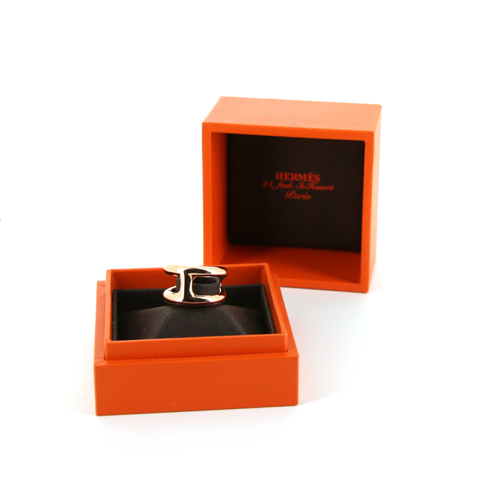 Bague Hermès Osmose en or rose - Detail D2