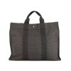 Bolso Cabás Hermes Toto Bag - Shop Bag en lona gris y negra - 360 thumbnail