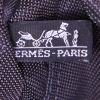 Sac cabas Hermes Toto Bag - Shop Bag en toile grise et noire - Detail D3 thumbnail
