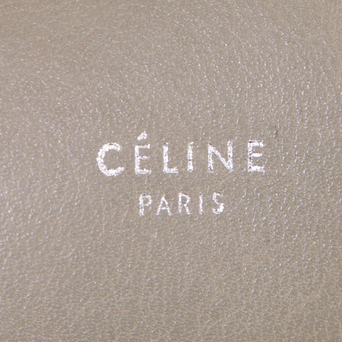 Celine Big Bag handbag in Almond green leather - Detail D4