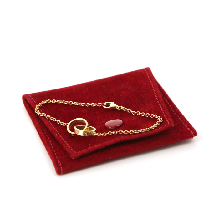 Bracciale flessibile Cartier Love in oro rosa - Detail D2