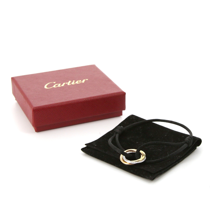 Bracciale Cartier Trinity in 3 ori e diamanti - Detail D2