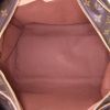 Borsa da viaggio Louis Vuitton Carryall in tela monogram marrone e pelle naturale - Detail D2 thumbnail