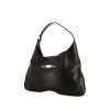 Gucci Jackie vintage handbag in black empreinte monogram leather - 00pp thumbnail
