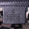 Gucci Jackie vintage handbag in black empreinte monogram leather - Detail D3 thumbnail