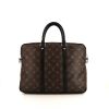 Louis Vuitton Dandy briefcase in brown monogram canvas and black leather - 360 thumbnail