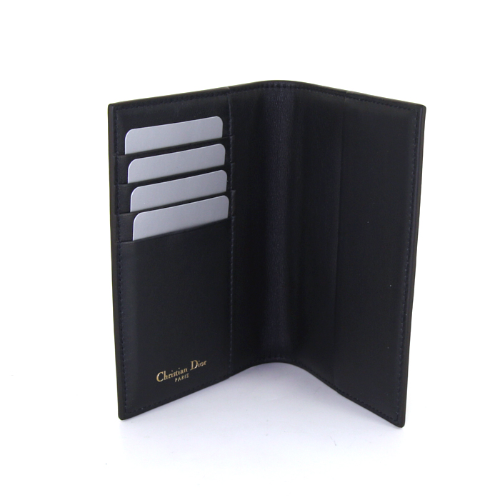 Pochette Dior Kit de Voyage in tela monogram blu e pelle blu marino - Detail D3