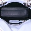 Dior Mini Lady Dior shoulder bag in grey blue leather cannage - Detail D3 thumbnail