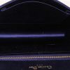Dior Diorama shoulder bag in blue satin and blue leather - Detail D3 thumbnail