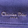 Dior Diorama shoulder bag in blue satin and blue leather - Detail D4 thumbnail