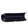 Dior Diorama shoulder bag in blue satin and blue leather - Detail D5 thumbnail