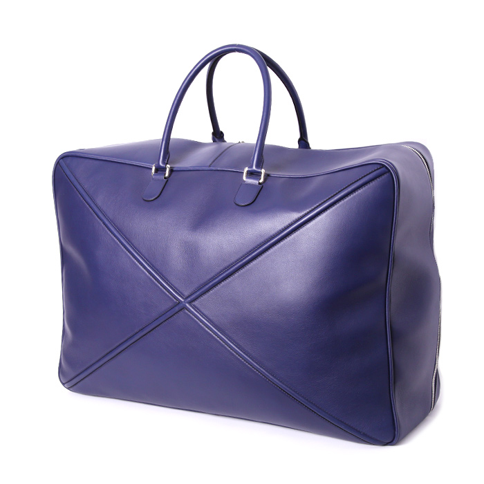 Sac de week end Loewe en cuir bleu - Detail D1