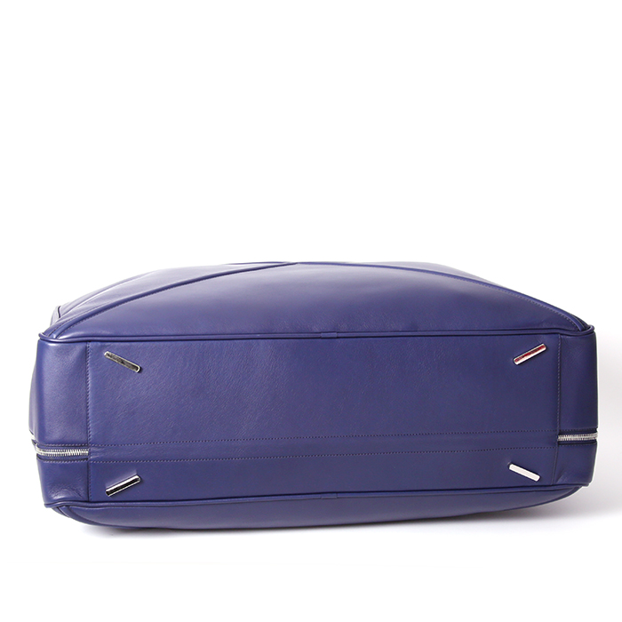 Sac de week end Loewe en cuir bleu - Detail D5