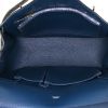 Bolso bandolera Hermès Jypsiere 28 cm en cuero togo azul - Detail D2 thumbnail