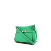 Hermes Jypsiere 28 cm shoulder bag in green Bamboo togo leather - 00pp thumbnail