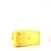 Hermes Lindy handbag in yellow Lime Swift leather - Detail D4 thumbnail